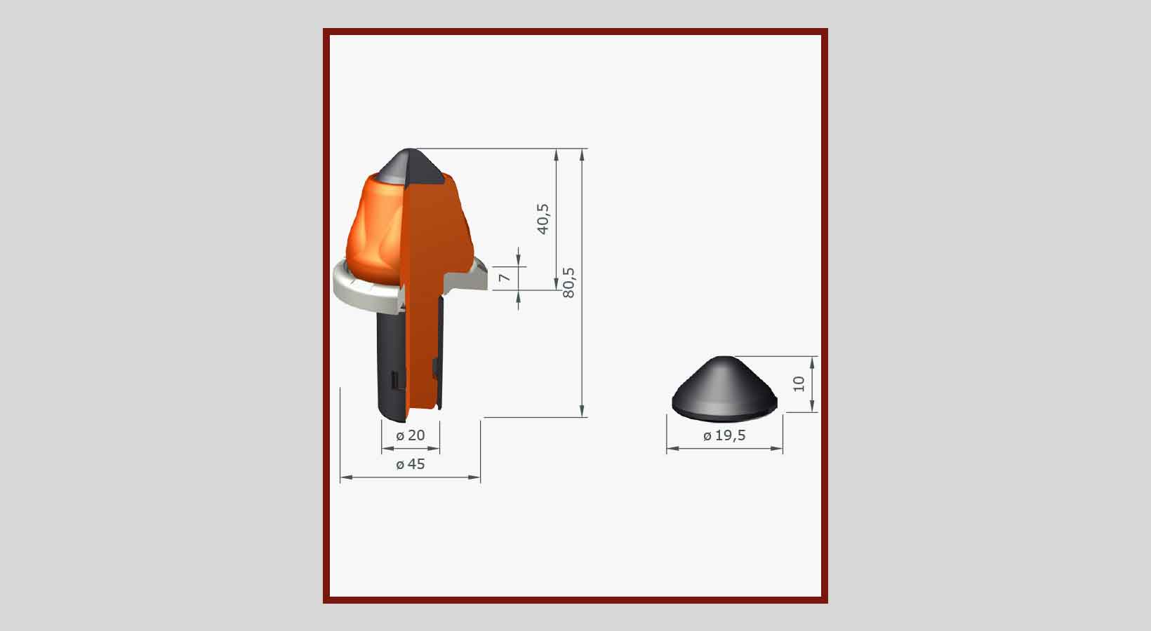 Rundschaftmeissel Recycler/Stabilisierer