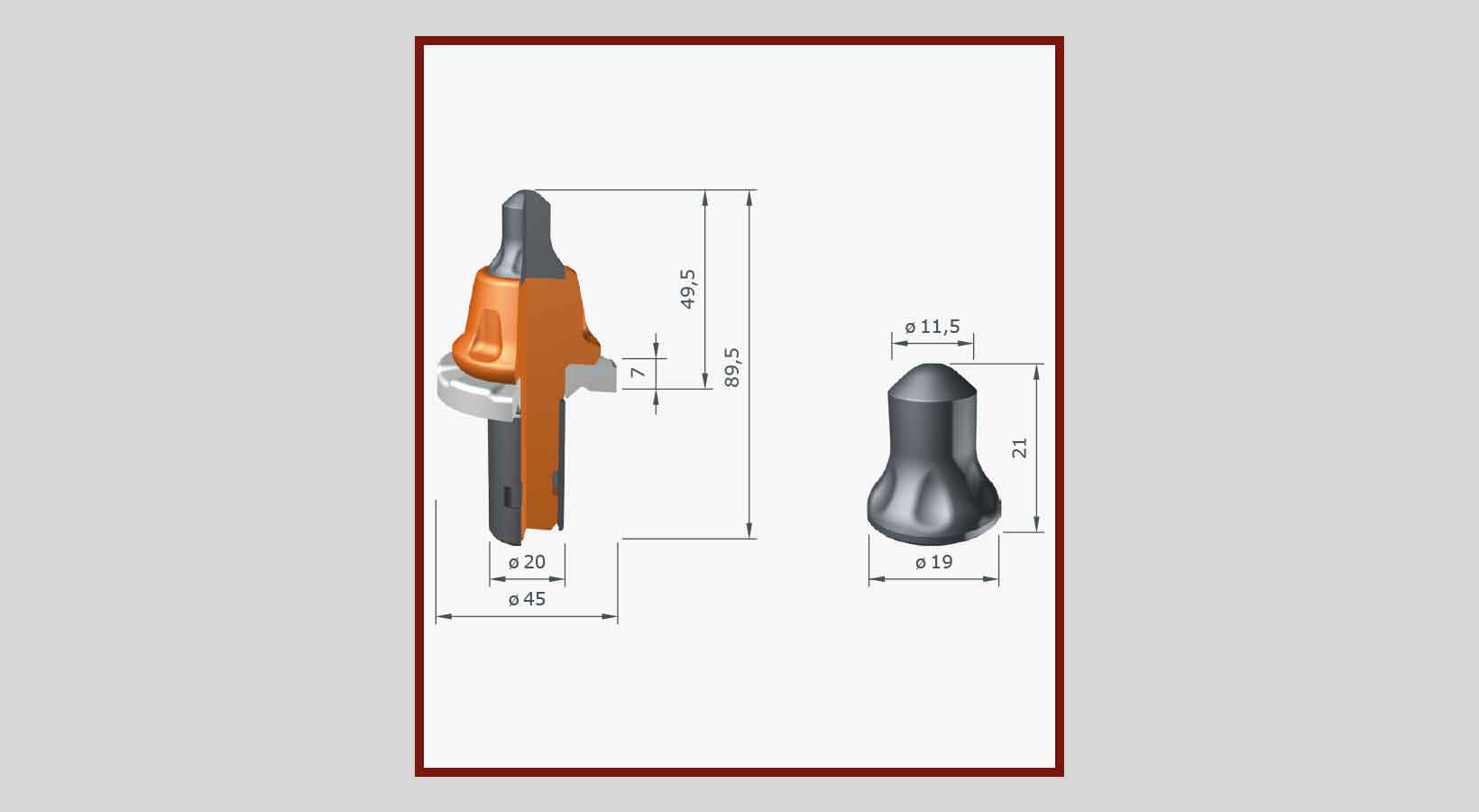 Rundschaftmeissel Strassenfräsen