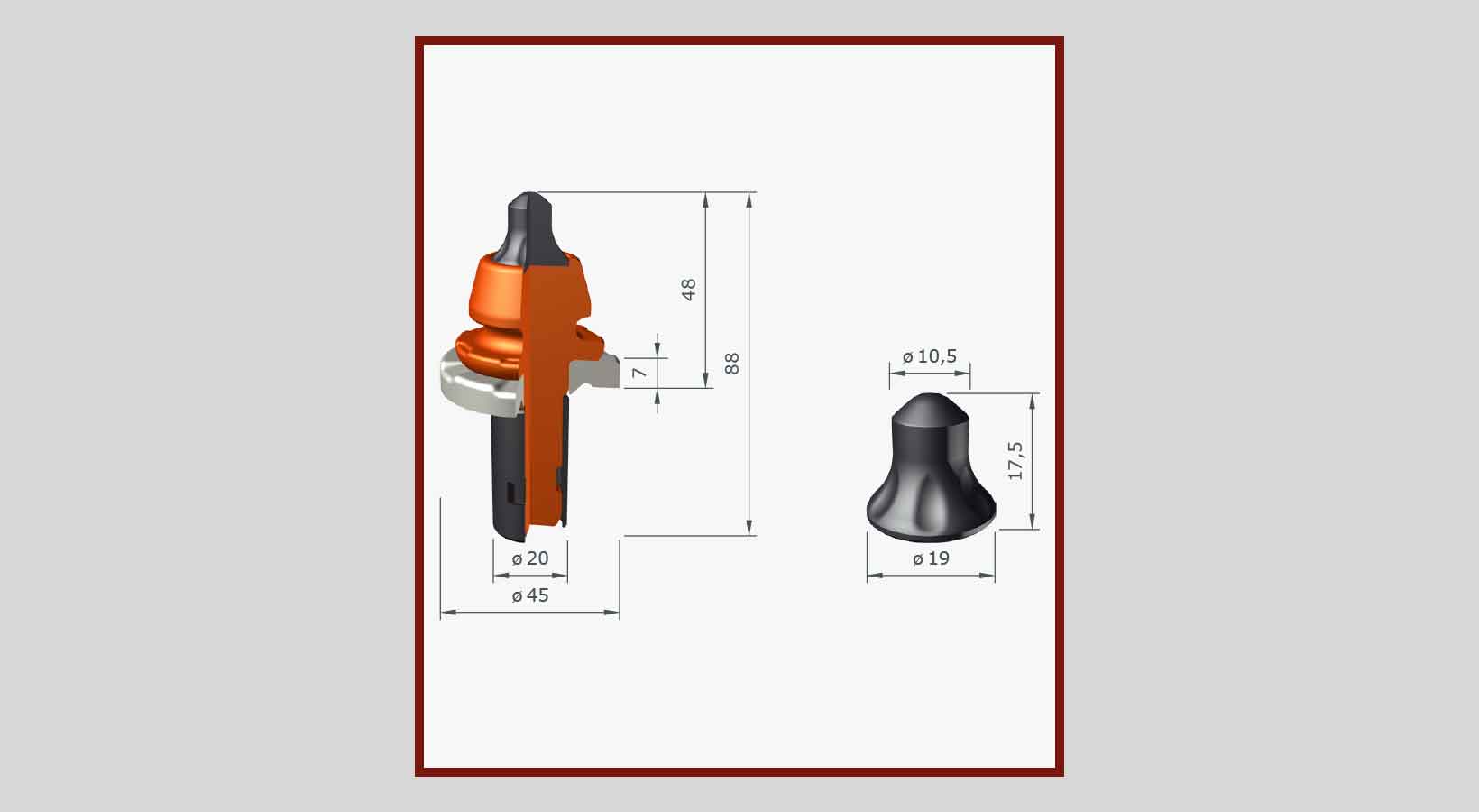 Rundschaftmeissel Strassenfräsen