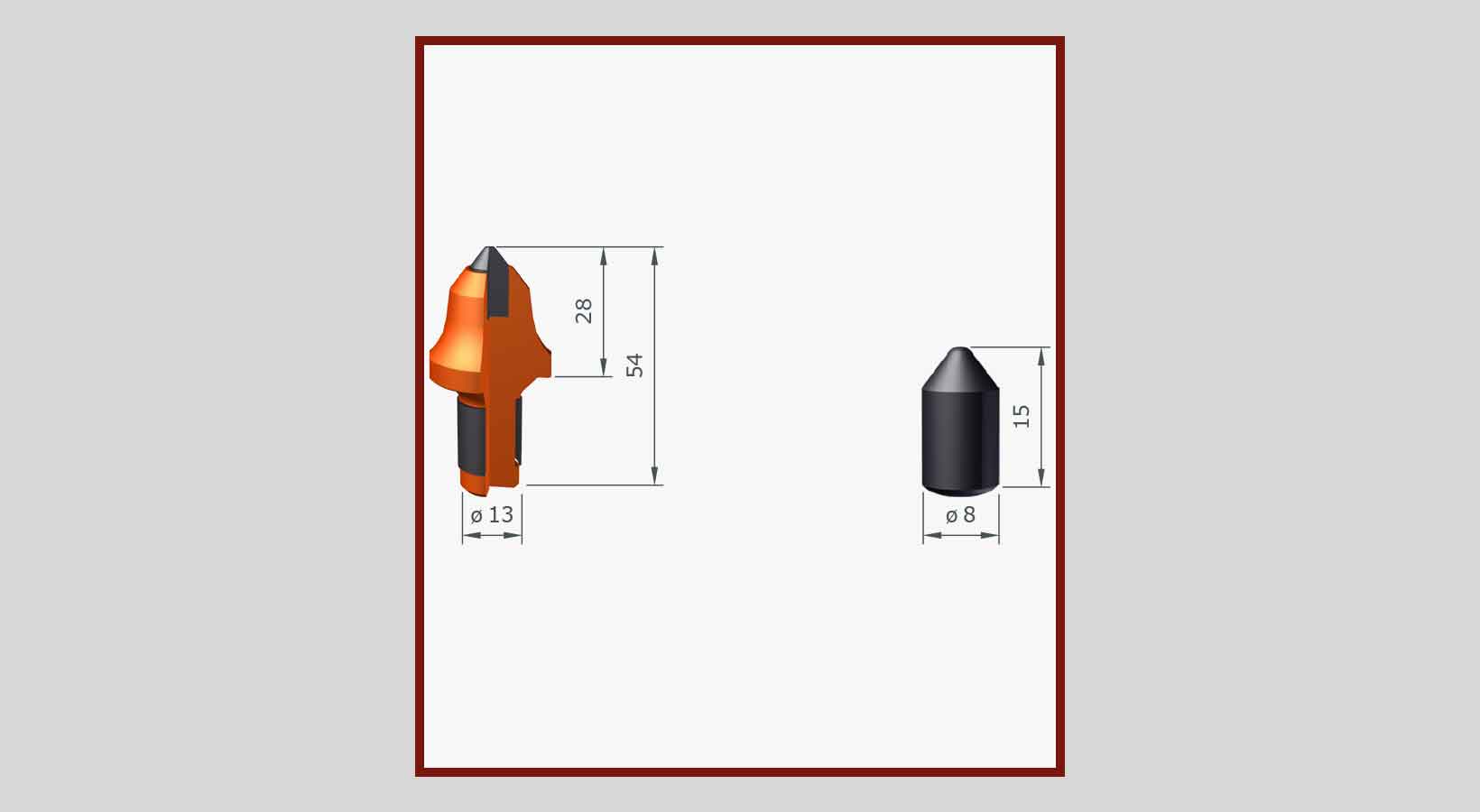 Rundschaftmeissel Strassenfräsen